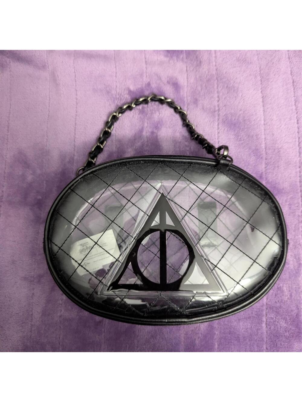 Harry Potter And Wizarding World Oval Clutch with Chain Strap EUC Travel Purse